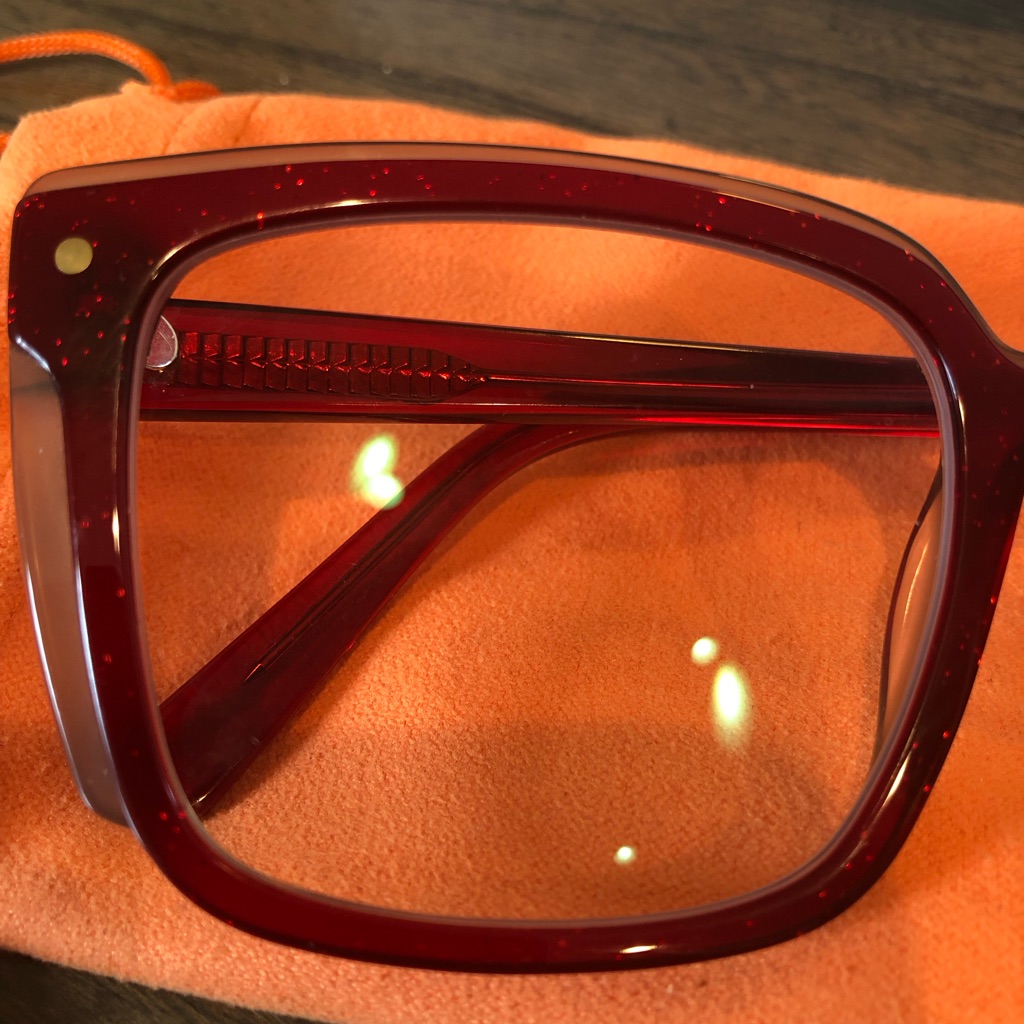 Vooglam Red Square Eyeglass Frames — image 3 of 4